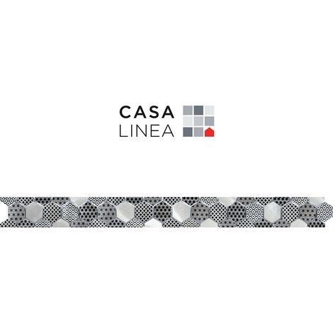 LISTEL HEXA MOTIF 1 PIÈCE 5,35 x 7,6 x 0,8 CM CASA LINEA