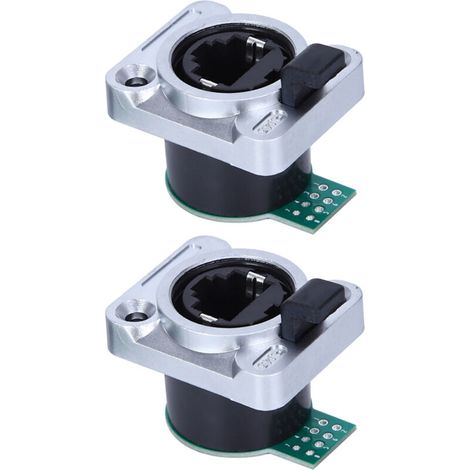 Panneau PCB RJ45 étanche, isolant rond et Durable, matériau PA, panneau ELRJWH5, 2 pièces (1/5)