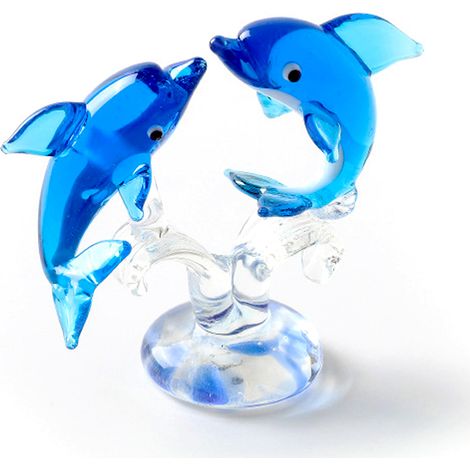 Figurine En Verre Soufflé À La Main - Poisson Marin Miniature - Décor Intérieur Bureau Maison - Lot De 1 (1/5)