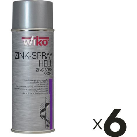 Spray de zinc clair WIKO, 6 pièces