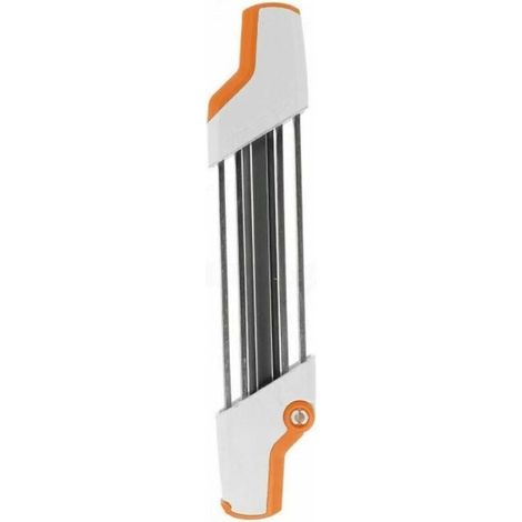 Affûteur de chaîne de tronçonneuse 2 en 1 en métal accès facile 3/8 "P 4.0mm remplacement de chaîne blanc-LIAIKI