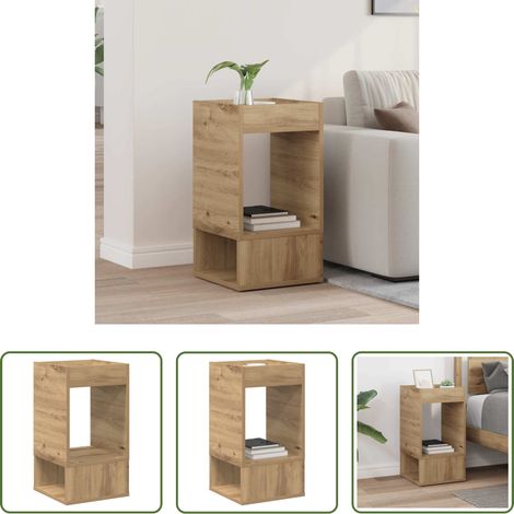 Wohnzimmer Beistelltisch - Beistelltisch Artisan-Eiche 30 x 30 x 56 cm Holzwerkstoff (1/5)