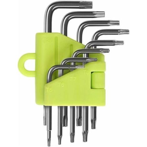 Torx Angled Wrenches, 8 Piece Torx Allen Wrench Kit, Star Screwdriver T5 T6 T7 T8 T9 T10 T15 T20, Wrench Sets Hand Tools Torx Hex Wrenches - (1/5)