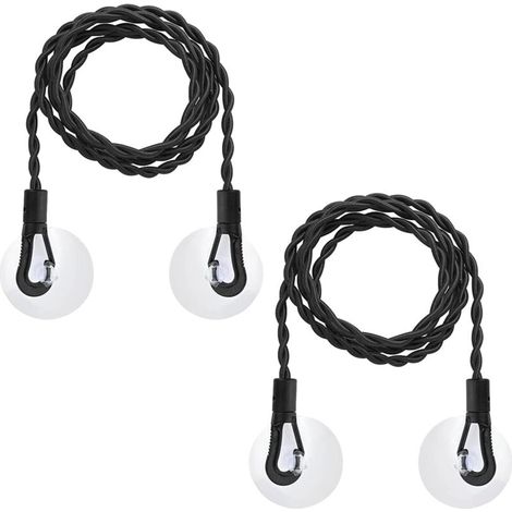 Set mit 2 einziehbaren Reisewäscheleinen mit Saugnapf, tragbares Reiseaccessoire, ideal für Reisen und Camping. (1/4)