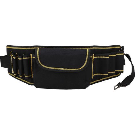 Jeffergarden Sac à outils professionnel en tissu Oxford, sac de taille pour électriciens, mécaniciens, charpentiers et artisans-DOU