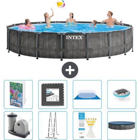 Prism Frame Pool Rund - 549x122 cm - 9-teilig S608