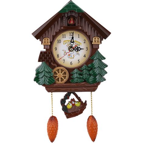 BUNTHAUS Horloge à coucou murale, maison d'arbre, décoration artistique Vintage pour la maison (1/5)