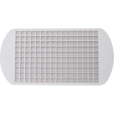 Flexible Silikon-Eiswürfelform, Mini-Eiswürfelform mit 160 Fächern, leicht zu lösen, hitzebeständig, ideal für Küche und Backen von Puddings. (1/5)