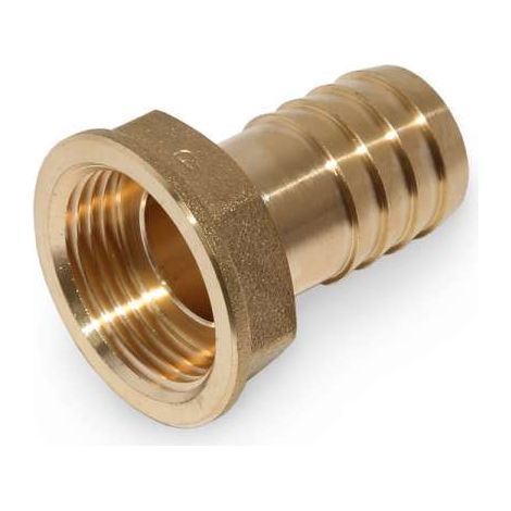 Schlauchstutzen Schlauchübergang 1'' IG Schlauchtülle messing massiv mit 6-kant 25,5mm x 1''