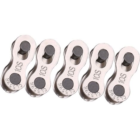 5 Paires de Maillon Rapide de Chaîne de Vélo Résistant pour 8/9/10 Vitesses
