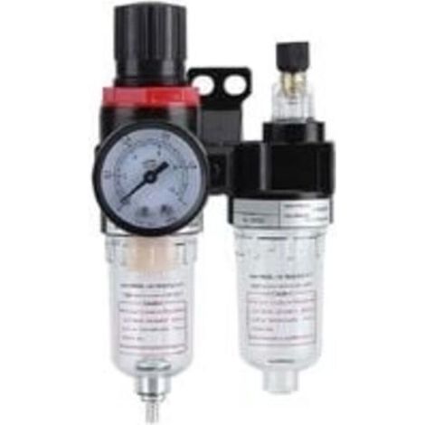 Séparateur Huile-Eau - 1/4 '' Régulateur de Filtre à air Lubrificateur Séparateur d'huile avec piège à humidité du compresseur Séparateur d'huile, Filtre de compresseur