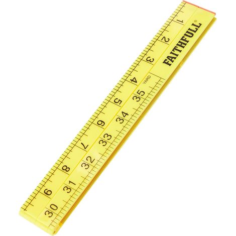 Faithfull RULEFOLD - Metro pieghevole in plastica ABS, colore: Giallo (1/4)