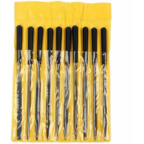 Lot de 10 limes pour frettes et sillets de guitare, limes polies Outils de réparation pour guitare Outils professionnels (1/5)
