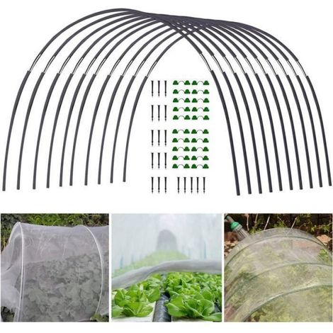 Cerceaux de Serre, cerceaux de Jardin pour Plates-Bandes surélevées, 18Paquets de cerceaux de Couverture de rangée de 3,75 Pieds (1/3)