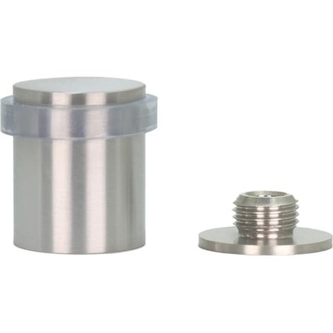 Butée de porte Acier inoxydable 24 x 30 mm Base filetée vissée Finition mate Comprend vis cheville de serrage I-199/24X30-TCBAM (1/5)
