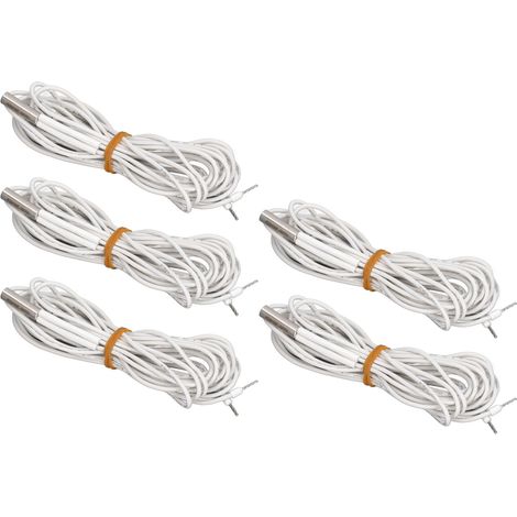 Packung mit 5 Ersatz-Heizpatronen (24 V, 60 W), Edelstahlkopf, Heizrohr, 3D-Druckerzubehör, 1 Meter / 3,3 Fuß (1/5)