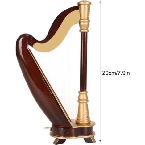 Instrument De Musique Miniature - En Bois De Tilleul - Pour Décoration Intérieure Et Maquettes De Maisons De Poupée - 20 Cm - 1 Pièce (1/5)