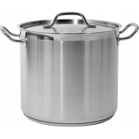 Casserole haute avec couvercle en acier inoxydable 28 x 25 cm, 15,4 L - YG-00004 (1/4)