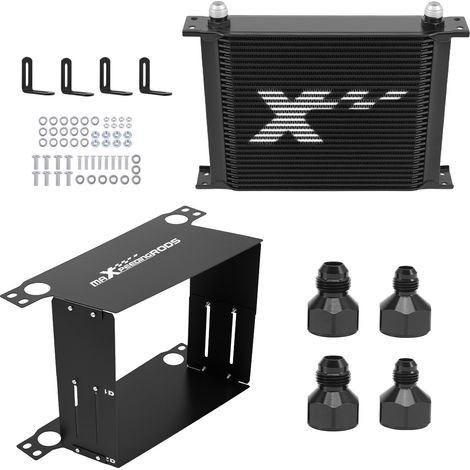 Kit Radiatore Olio 30 File AN-10 Universale Alluminio Kit Guida Aria