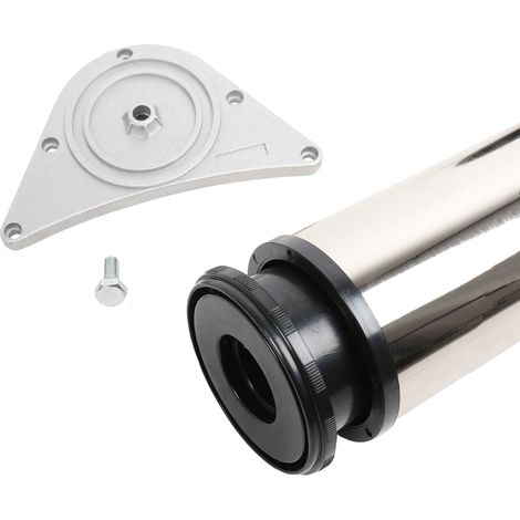 Tischbein 80mm Durchmesser Höhe 710mm in edelstahl optik Tischfuß Möbelfuss (1/2)