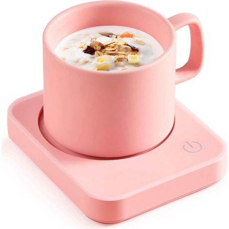 Chauffe-tasses à café, chauffe-tasses électrique de bureau avec fonction d'arrêt automatique, 3 réglages de température, chauffe-tasses intelligent, peut chauffer le café, les boissons, le lait, le th (1/5)