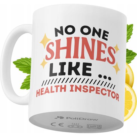 Tazza per ispettore sanitario, divertente e umoristica, con grafica e testo divertenti, ideale per compleanni, onomastici e festività. Tazza premium per occasioni speciali, per casa, ufficio, lavoro,  (1/5)