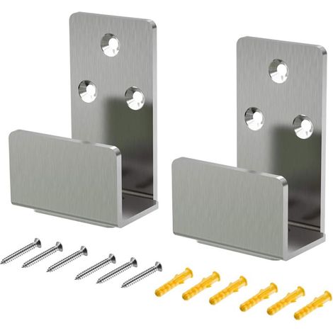 2 Pack Sliding Door Floor Guide Stainless Steel Adjustable for Bottom Sliding Doors Wall Mounted Barn Door Bottom Guide (1/5)