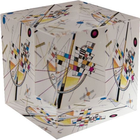 Presse-papiers en verre Kandinsky Composition VIII