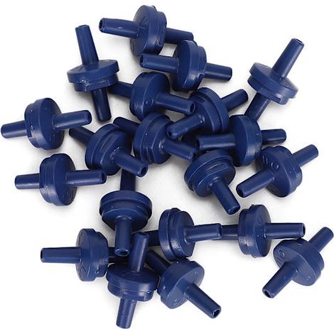 Packung mit 20 Rückschlagventilen (blau) für Luftpumpen und Aquarienzubehör (1/5)