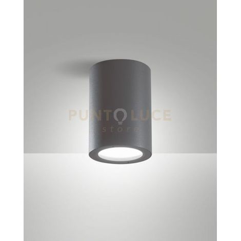MANU PLAFONIERA 1 LUCE ATTACCO E27 GRIGIO SCURO PER ESTERNI IP54