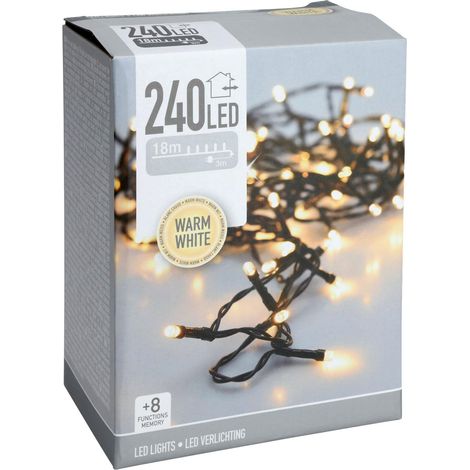 Ghirlanda LED Koopman nera 18 metri 240 lampadine
