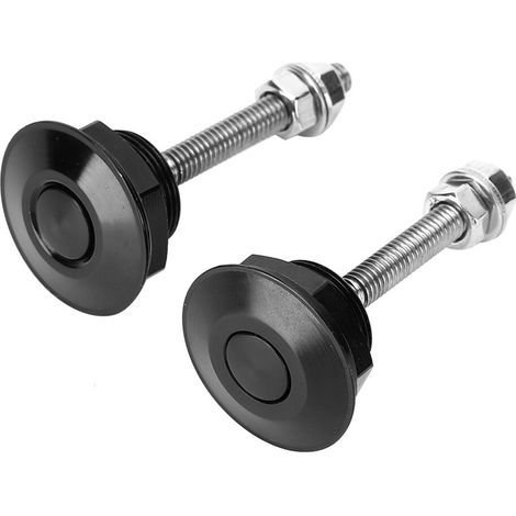 Adatto per 2 chiusure del cofano in lega di alluminio, clip paraurti a sgancio rapido da 32 mm