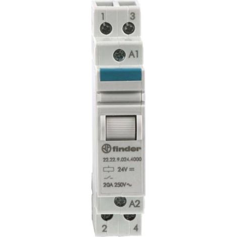 Finder Installationsrelais 2S 20A 24VDC 22.22.9.024.4000