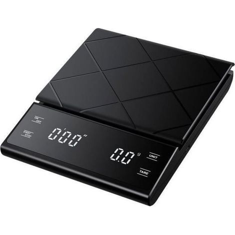 Balance électronique - - 5 kg - Précision 0,1 g - Minuterie - Chargement USB (1/4)