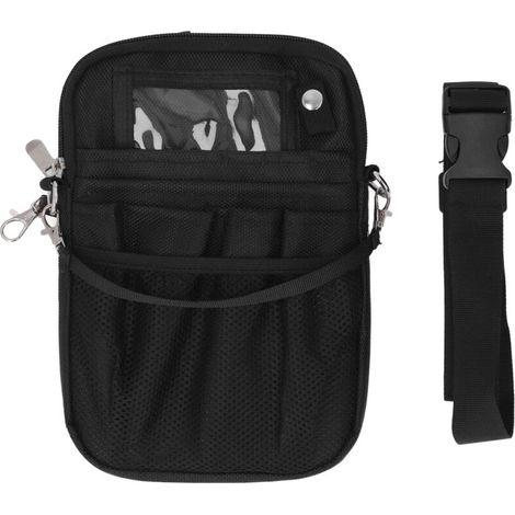 Sac à Bandoulière Simple en Tissu  avec Poche Avant Arrière en Maille Imperméable et Résistant à L'usure, Sac à Outils D'électricien Portable épaissi avec Bandoulière de Réduction de Charge de (1/5)