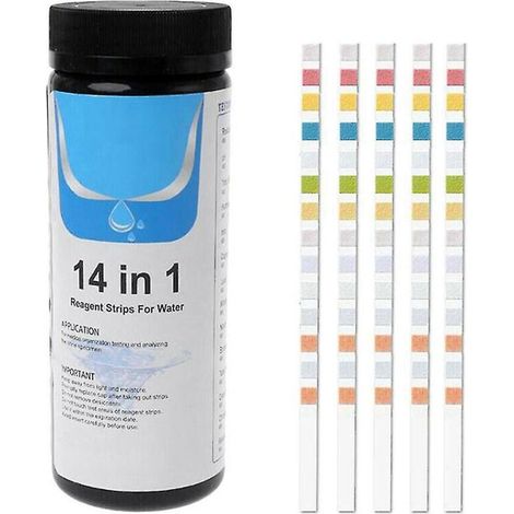 14-in-1 Trinkwasser-Testset für Brunnenwasser und Leitungswasser (50/100 Stück - 50 Stück) (1/5)