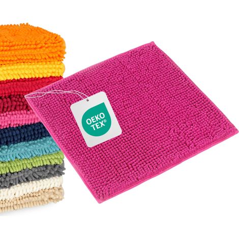 WOHNDIRECT tappetino da bagno PARIS - 1 pezzo 45x45 cm, Rosa