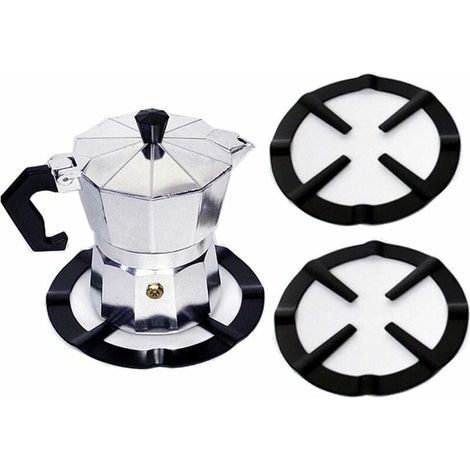 Plaque De Cuisson En Fonte - Support Pour Wok Et Casserole - Pour Plaque À Gaz - Diamètre 13,3 Cm - Noir - Lot De 2 (1/5)