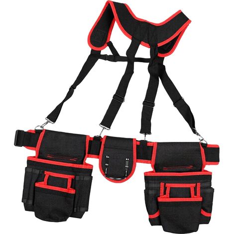 Heavy-Duty Tool Belt, Adjustable Work Belt with Multiple Pockets (1/5)