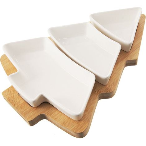 Cuencos para aperitivos de porcelana blanca WHITELINE, 28 cm, 4 unidades. (1/5)