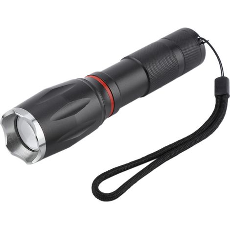 1 Lampe de poche T6 COB, zoom télescopique, étanche, 4 modes, aimantée, extérieur (1/5)