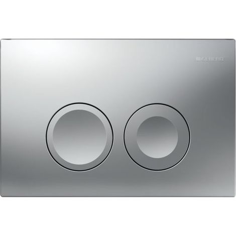 Geberit Delta25 - Plaque de déclenchement, chrome mat 115.125.46.5
