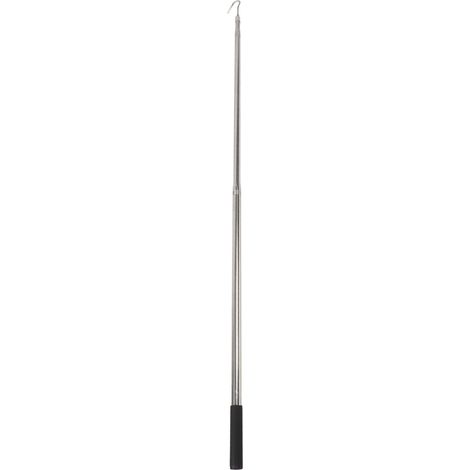 Ramasseur Télescopique Inox 76-185cm Crochets L/J Charge 45kg Acier Inoxydable Robuste pour BTP Transport Marine (1/5)