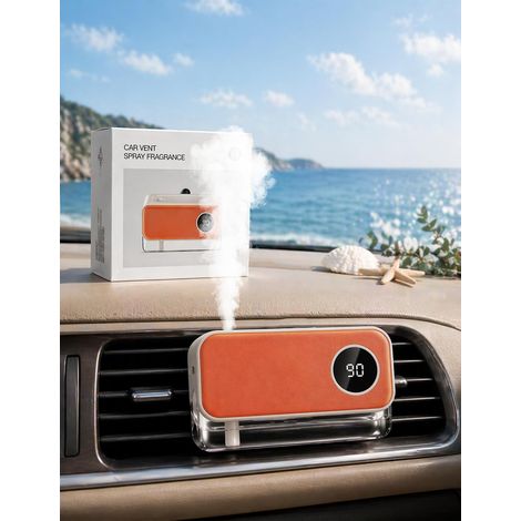 Deodorante per auto elettrica per ventilazione, diffusore per auto con profumo oceanico da 20 ml, spruzzatore a ultrasuoni, 3 modalità di diffusione, accensione/spegnimento automatico, batteria ricari (1/5)