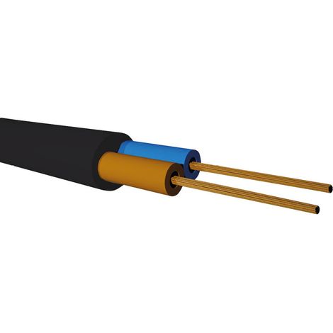 Rouleau de tuyau de 100 m (2x1,5 mm) noir