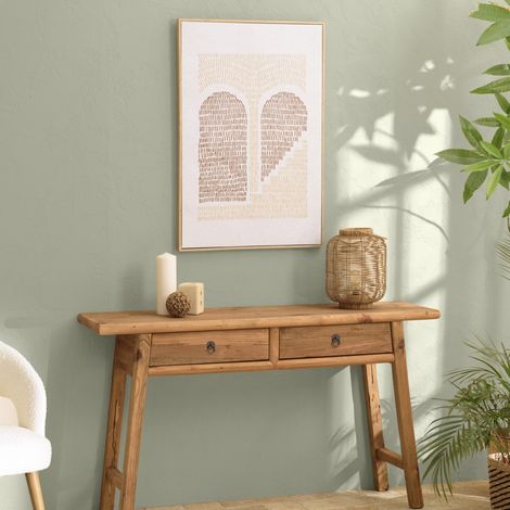 HOMER - Décoration murale 63x93cm formes abstraites n°2, cadre naturel (1/5)