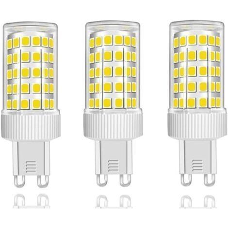 Lot de 3 Ampoules LED G9 10W Équivalent Halogène 150W, 86 LED, 1000Lm, Angle de faisceau 360°, Ultra Lumineuses, AC220-240V, Non Dimmable, Blanc Froid 6000K (1/4)