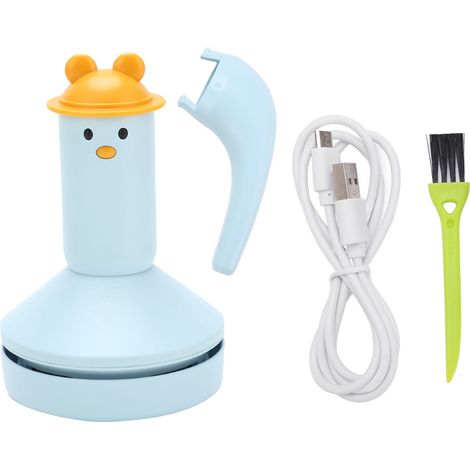 Wiederaufladbarer USB-Tischstaubsauger, Mini-Handbesen für Tisch, Staub und Konfetti, blau (1/5)