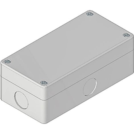 Boîtier de bouton-poussoir, couleur Gris en ABS, diamètre: 22mm ( Prix pour 1 ) (1/2)