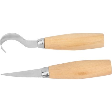 Stück Edelstahl-Holzbearbeitungsmesser, Gravurmesser, Holzschnitzmesser, gebogen, gerade (1/5)